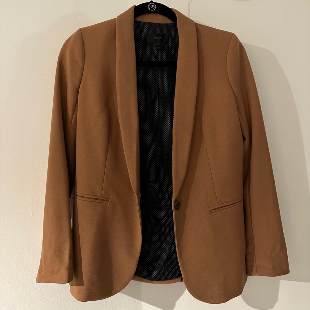 J Crew Caramel Blazer Size 0
